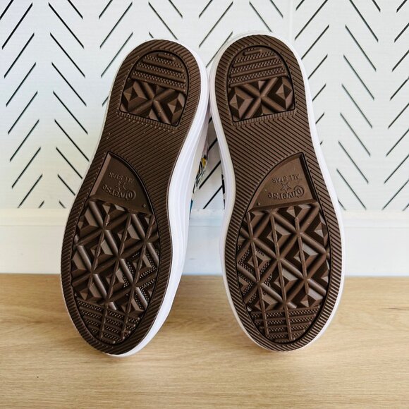 ❤️Converse All Star Ctas Move Hi Kids Shoes 5.5 Platform Leopard Sneaker 272376C - Picture 6 of 13